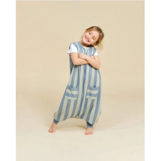 Saco de dormir con piernas de verano Green&Blue Stripes Saco de dormir con piernas de verano Green&Blue Stripes