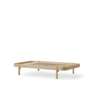 Wood Lounger Bed 120 Oak 123
