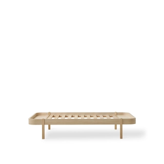 Wood Lounger Bed 120 Oak Wood Lounger Bed 120 Oak