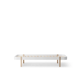 Wood Lounger Bed 120 White/Oak Wood Lounger Bed 120 White/Oak