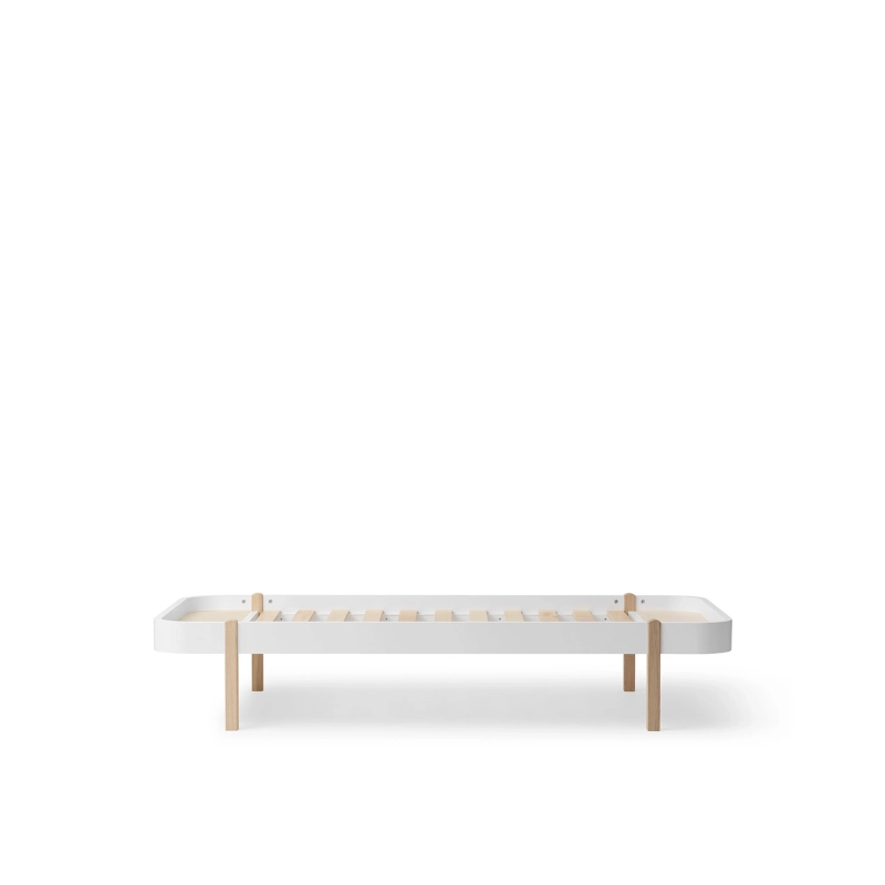 Wood Lounger Bed 120 White/Oak Wood Lounger Bed 120 White/Oak