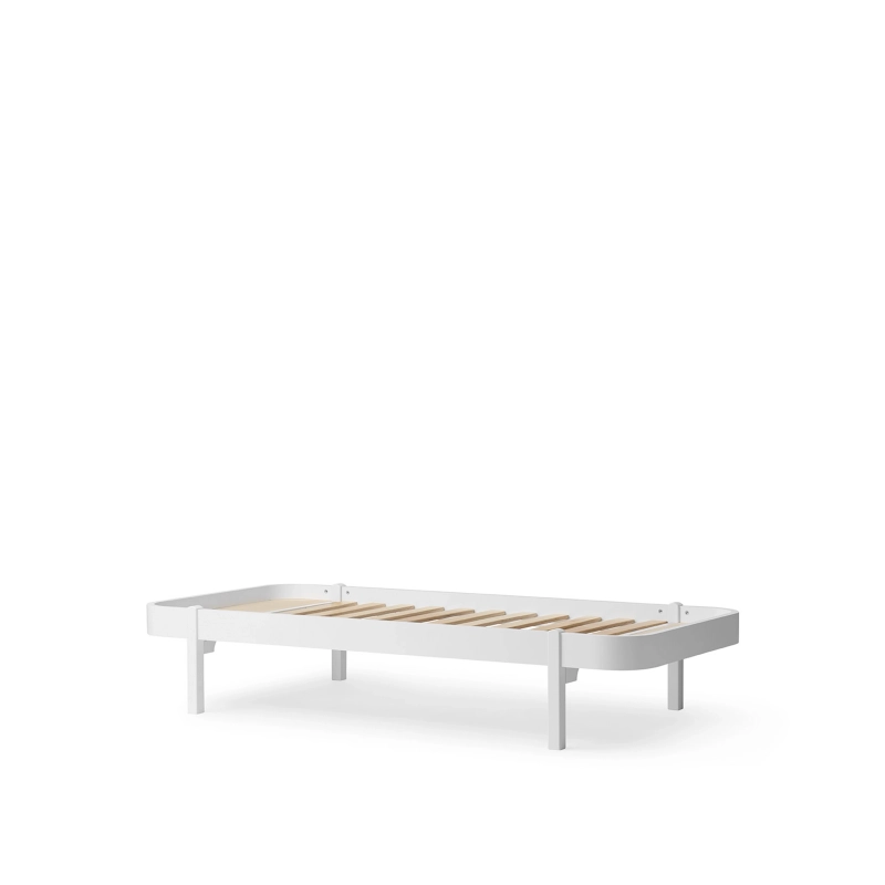 Wood Lounger Bed 120 White