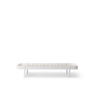 Wood Lounger Bed 120 White