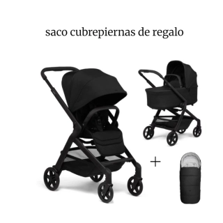 Carrito de bebé Joolz HUB² Space Black+Saco cubrepiernas de REGALO 123