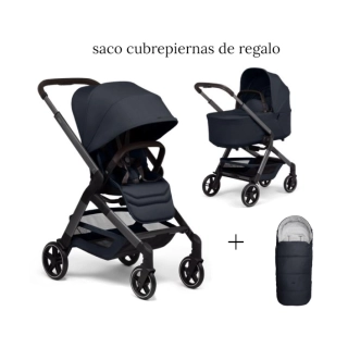 Carrito de bebé Joolz HUB² Dark Navy Blue+Saco cubrepiernas de REGALO 123