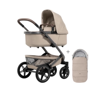 Carrito de bebé Joolz GEO5 Mono Sandy Taupe+Saco cubrepiernas de REGALO 123