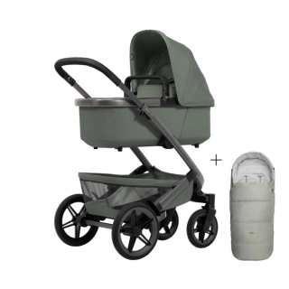 Carrito de bebé Joolz GEO5 Mono Sage Green+Saco cubrepiernas de REGALO 123
