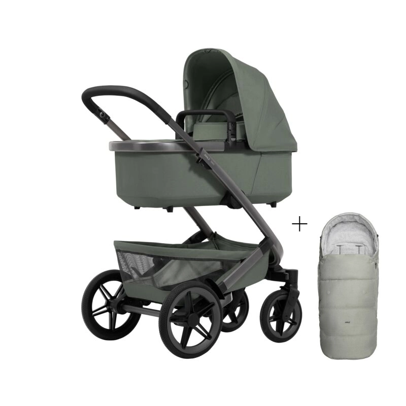 Carrito de bebé Joolz GEO5 Mono Sage Green+Saco cubrepiernas de REGALO