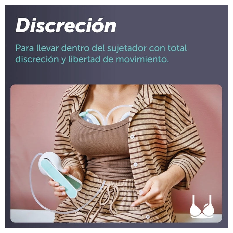Elvie Wave Doble- Sacaleches manual portátil Elvie Wave Doble- Sacaleches manual portátil