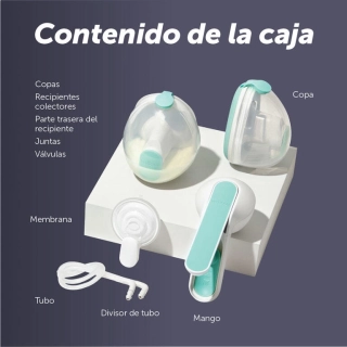 Elvie Wave Doble- Sacaleches manual portátil Elvie Wave Doble- Sacaleches manual portátil