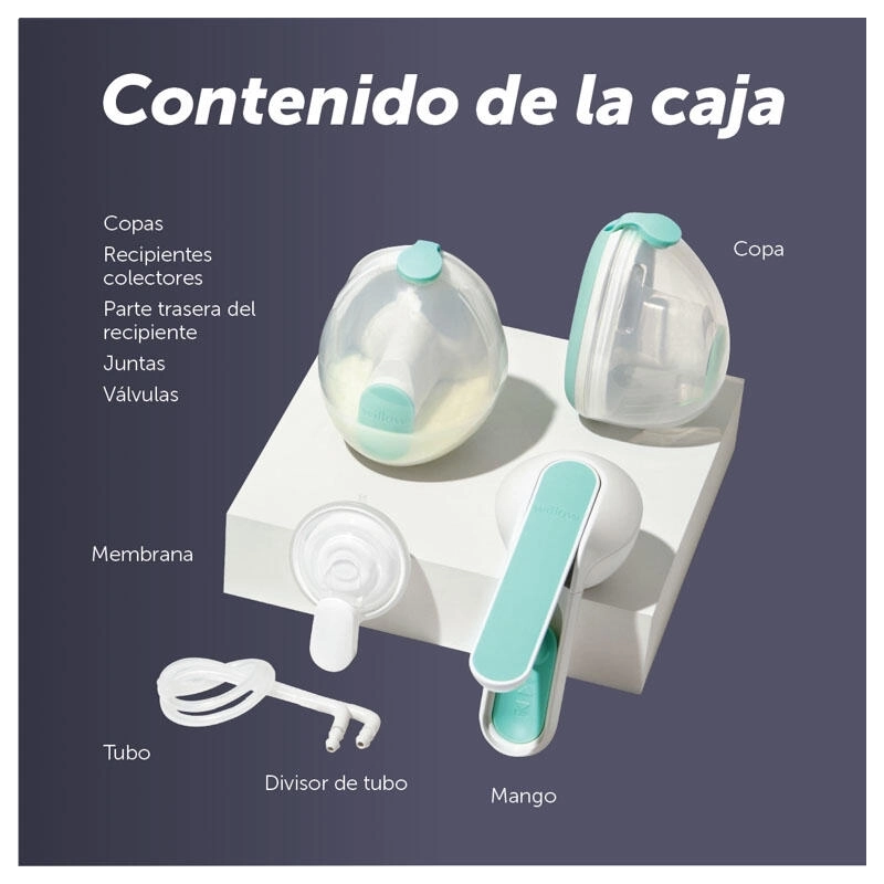 Elvie Wave Doble- Sacaleches manual portátil Elvie Wave Doble- Sacaleches manual portátil