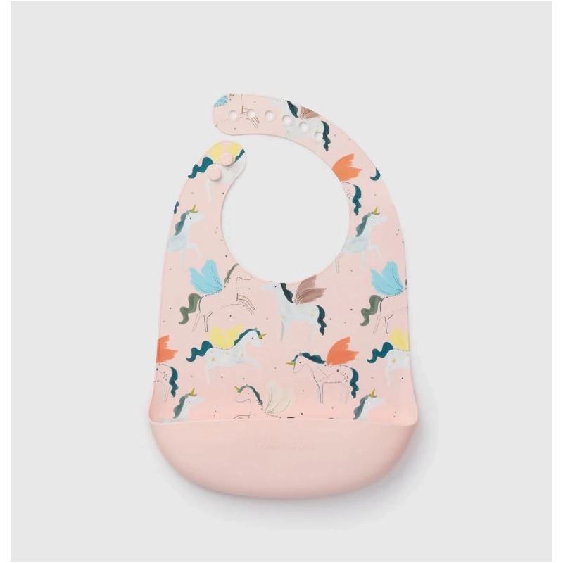 Babero de silicona Unicorns