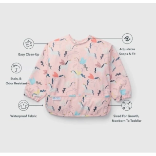 Babero con mangas Unicornios