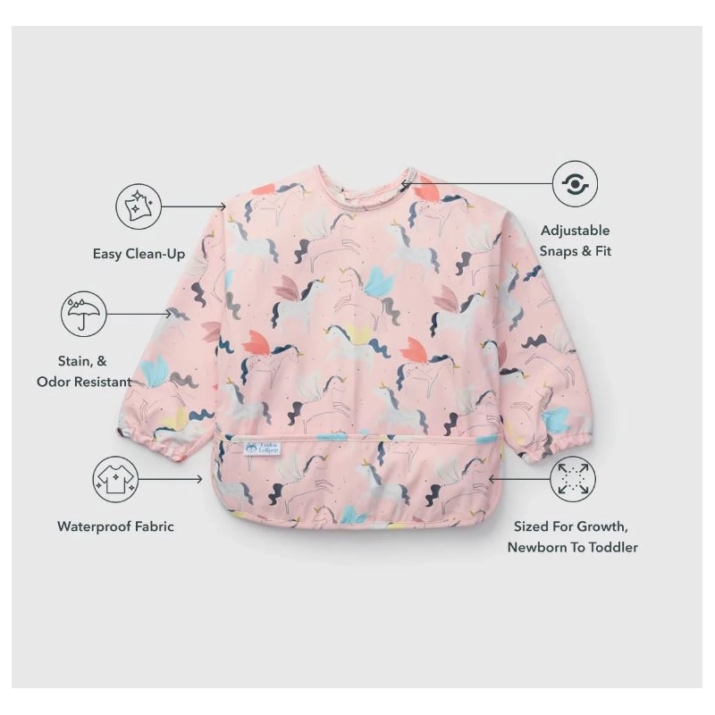 Babero con mangas Unicornios