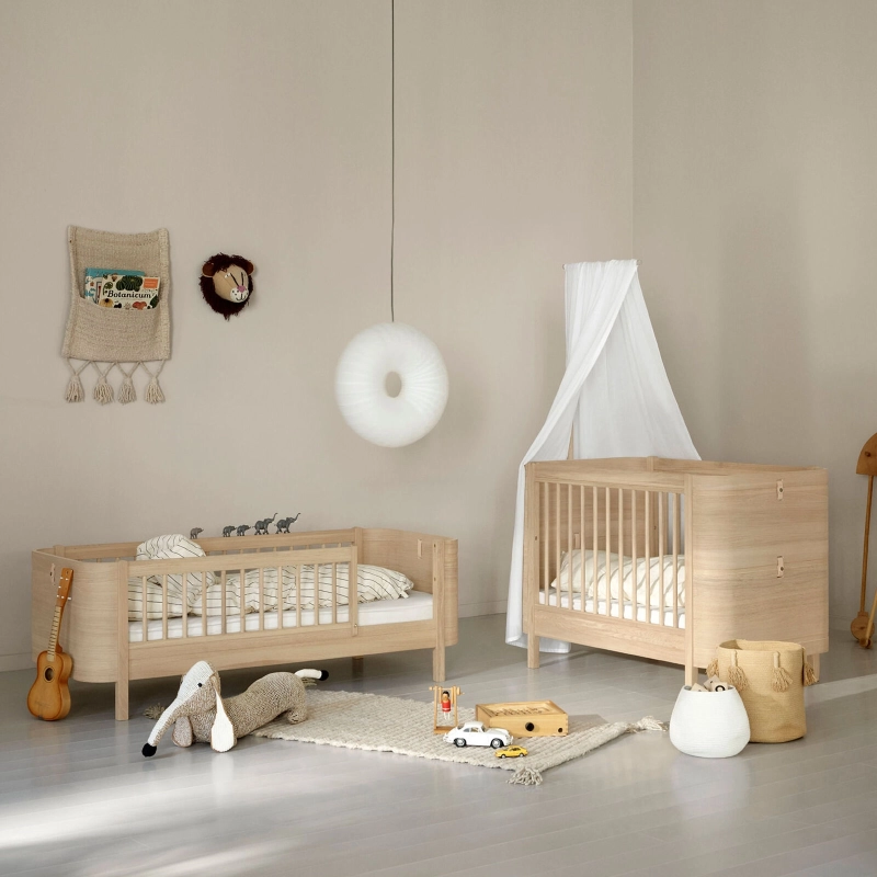 Cuna convertible en cama Wood Mini+ Oak Cuna convertible en cama Wood Mini+ Oak