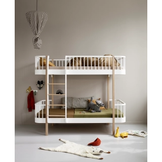 Litera Wood 90* 200* Oliver Furniture White/Oak | Pinpi Litera Wood 90* 200* Oliver Furniture White/Oak | Pinpi