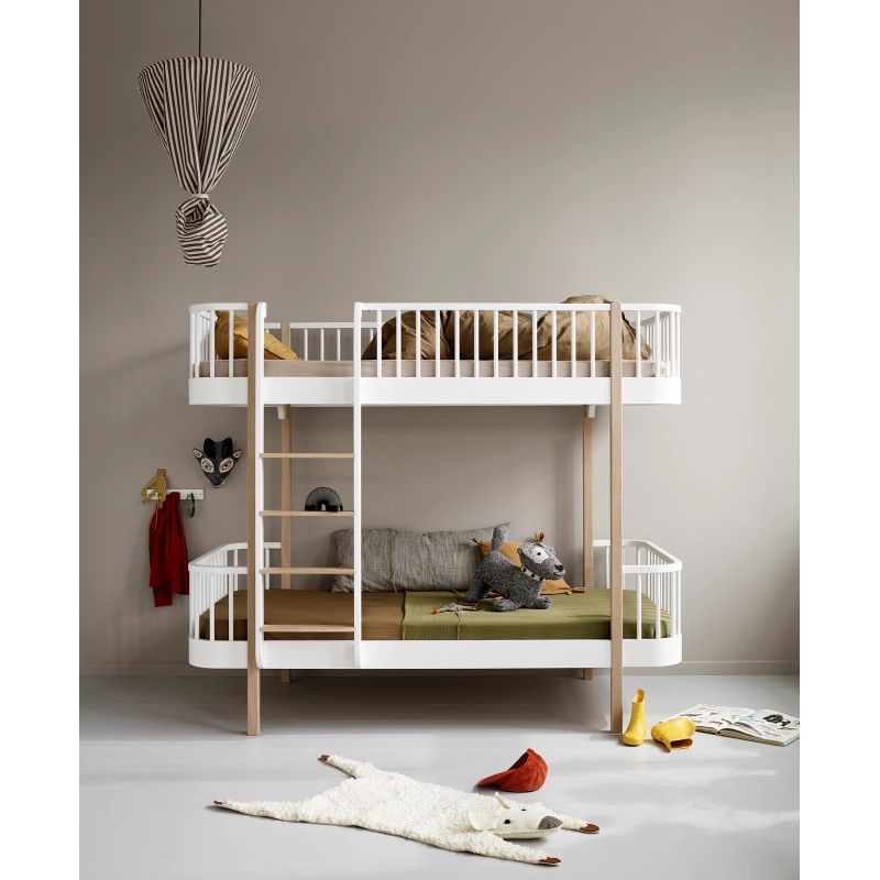 Litera Wood 90* 200* Oliver Furniture White/Oak | Pinpi Litera Wood 90* 200* Oliver Furniture White/Oak | Pinpi