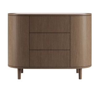 Cómoda cambiador KAI Smoked Oak 123