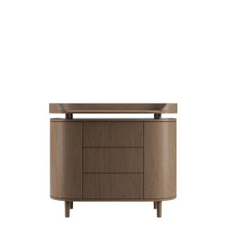 Cómoda cambiador KAI Smoked Oak 123