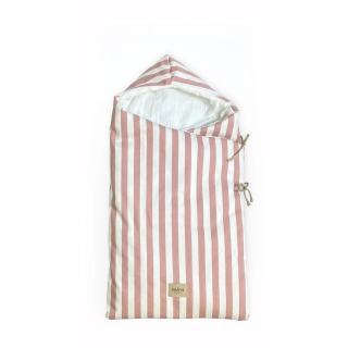 Saco capazo con capucha Giorgia Rosa bambula 123