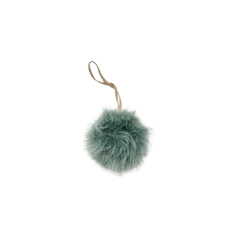 Colgante pompón pelo Bimba azul