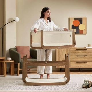 Minicuna de colecho SnuzPod5 Walnut
