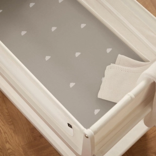 Pack 2 sábanas bajeras SnuzPod5 Grey Cloud/White