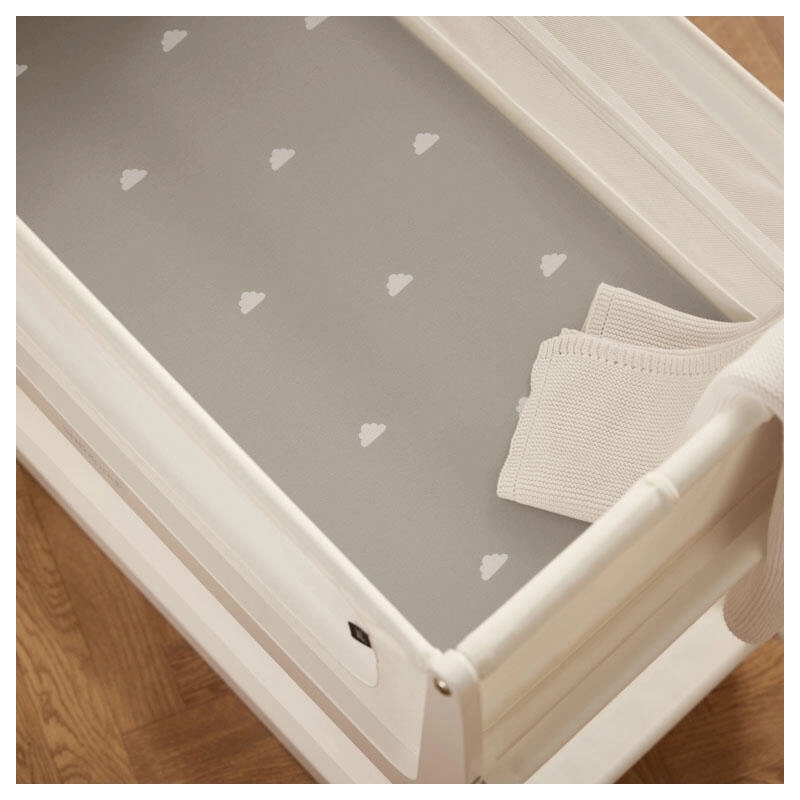 Pack 2 sábanas bajeras SnuzPod5 Grey Cloud/White